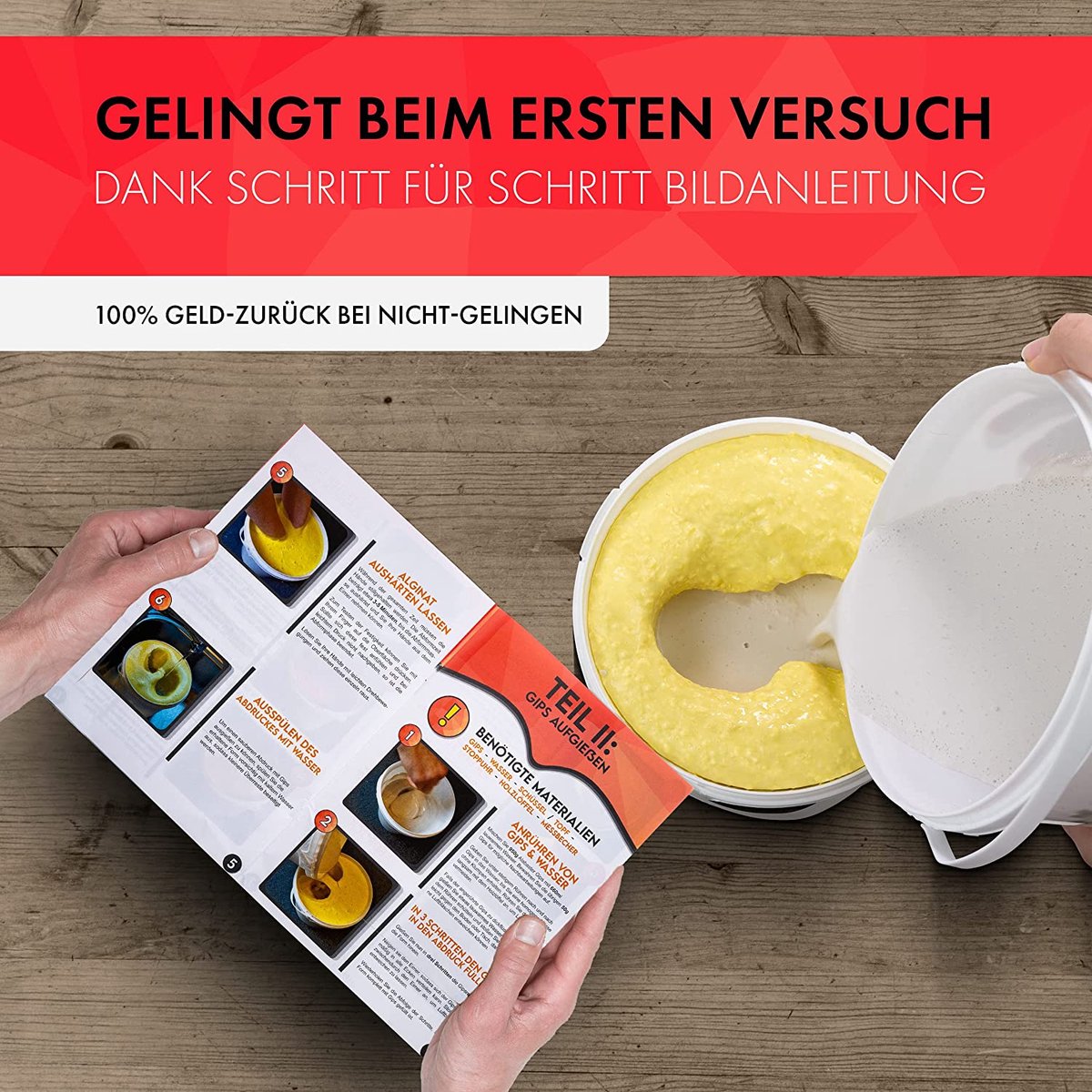 Goedkoopste LIEBSPECHT ® 3D HANDPRINT SET FOR COUPLES