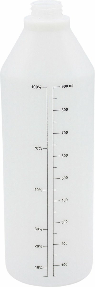 Fles Polyethyleen 1 liter met schaalverdeling