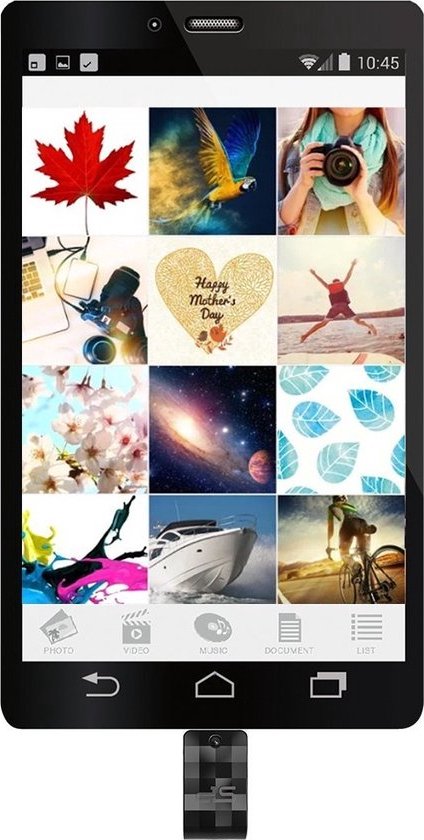 USB stick Silicon Power Mobile C31 Black/Silver 64 GB