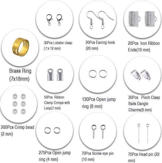 3-Delige Tangenset Voor Sieraden - Hobby Tangen Set Voor Het Maken Van Sieraden Met Kralen En Bedels Rondbektang Zijkniptang En Langbektang