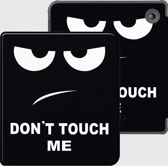 Lunso Geschikt voor Kobo Libra Colour hoes (7 inch) - sleepcover - Don't Touch van Lunso — afbeelding 4