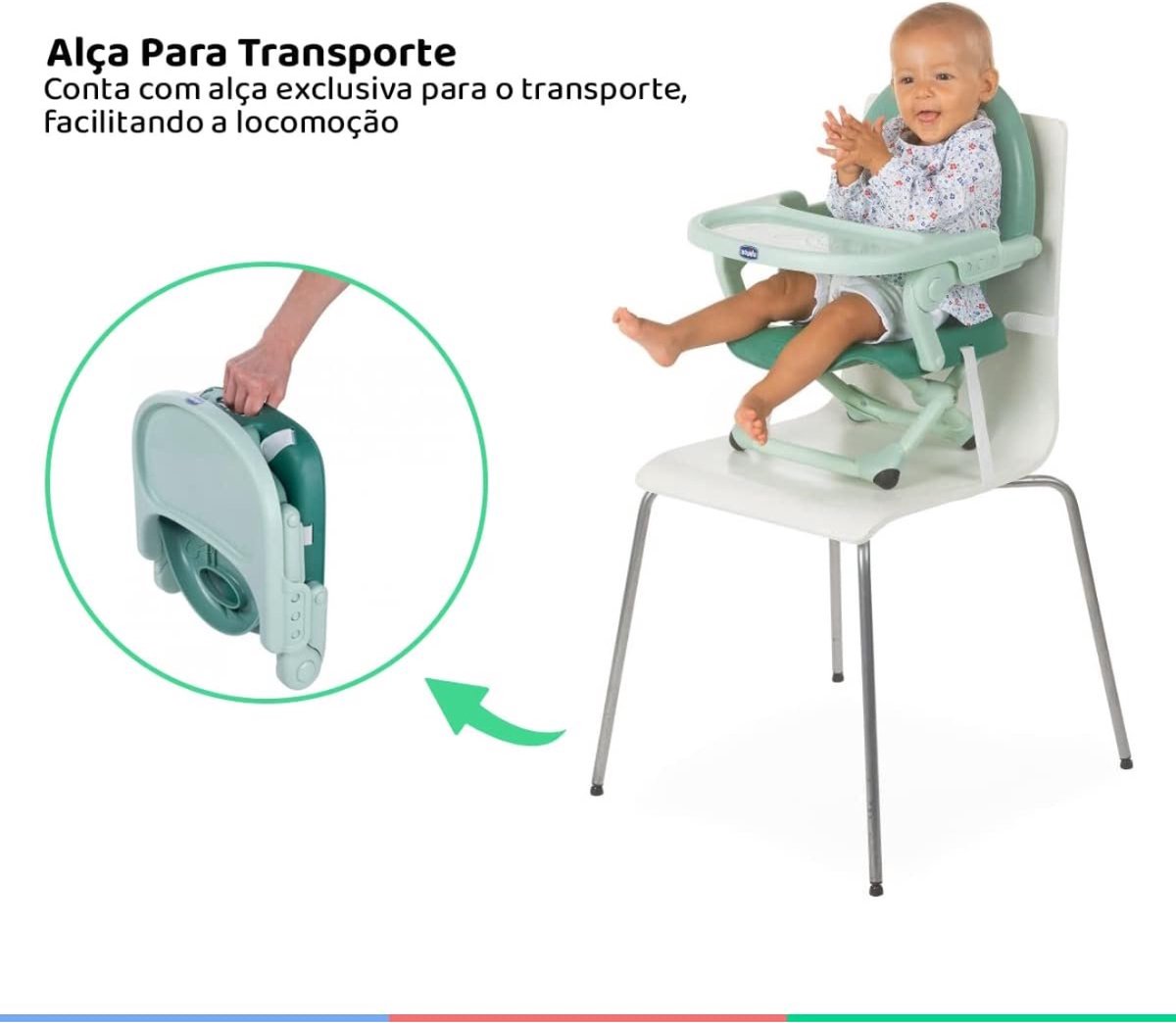 Chicco - Booster Seat Pocket Snack - Adjustable High Chair - 3 Heights