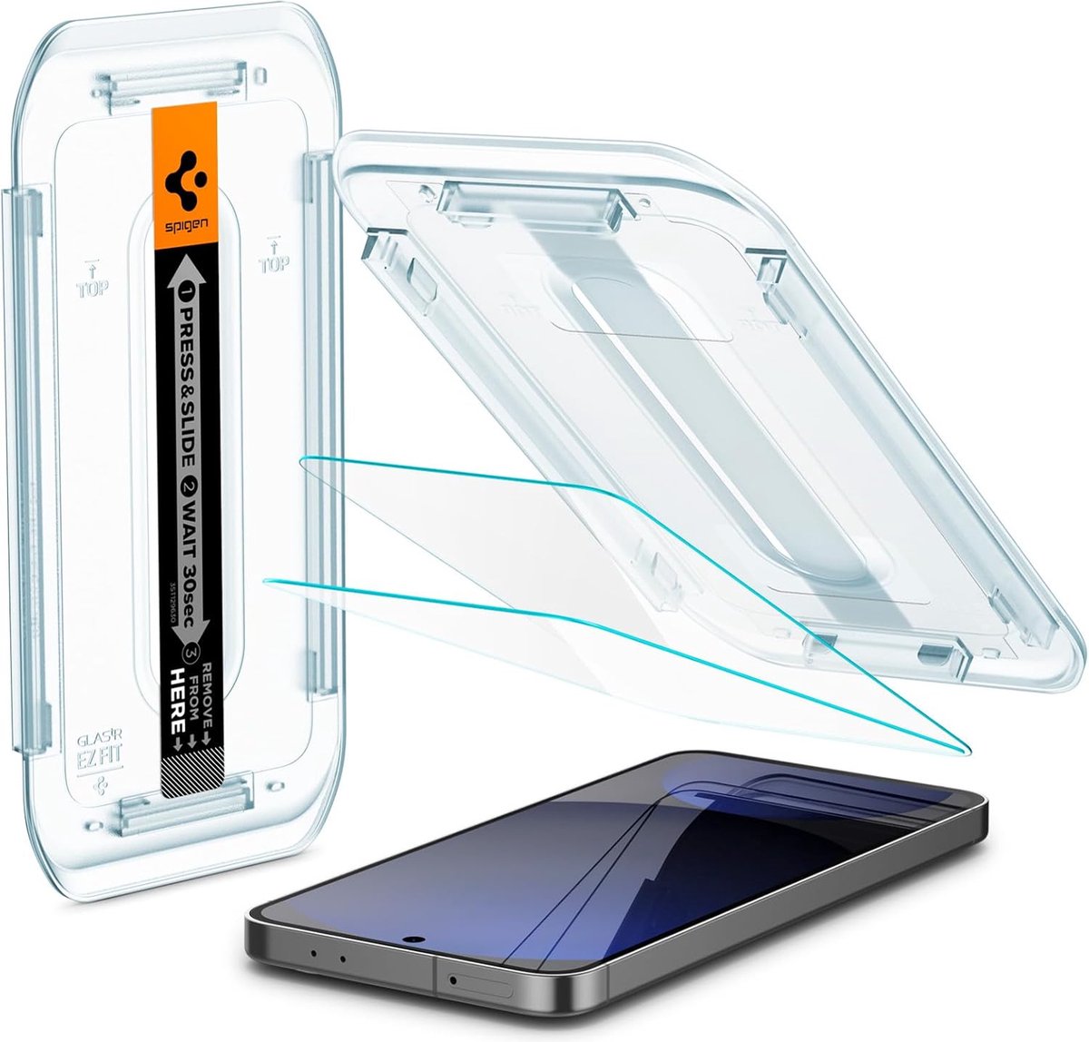 Spigen Geschikt voor Samsung Galaxy S24 FE 5G - Screenprotector - Kristalhelder - 2 Stuks