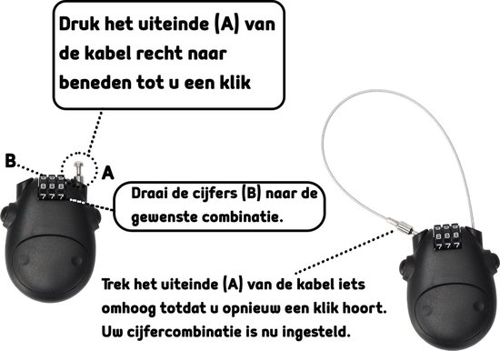 Cijferslot hangslot met code 6 stuks – Weerbestendig fietsslot voor binnen en buiten – Duurzaam staal en kunststof – 8x4.6x1.2 cm veiligheidsslot