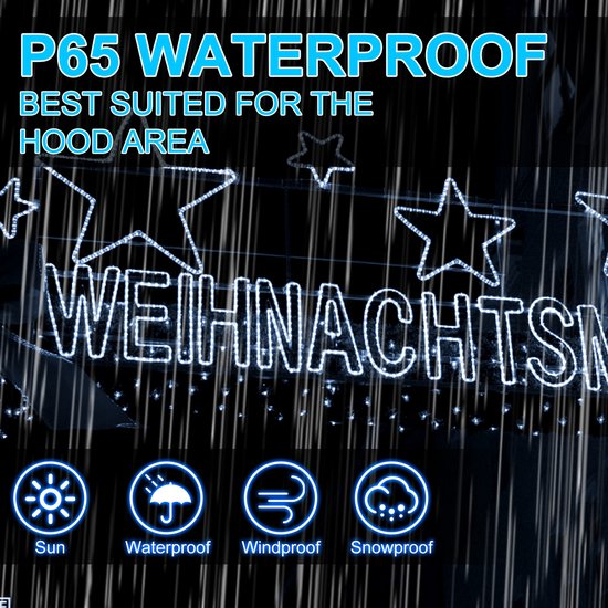 Bande de corde - Cordon lumineux - Tube étanche - Corde - Plein air - Jardin - Noël - Cordon lumineux LED 10m extérieur intérieur - Tube LED étanche 240 LED - décoration lumineuse fête Noël - Wit