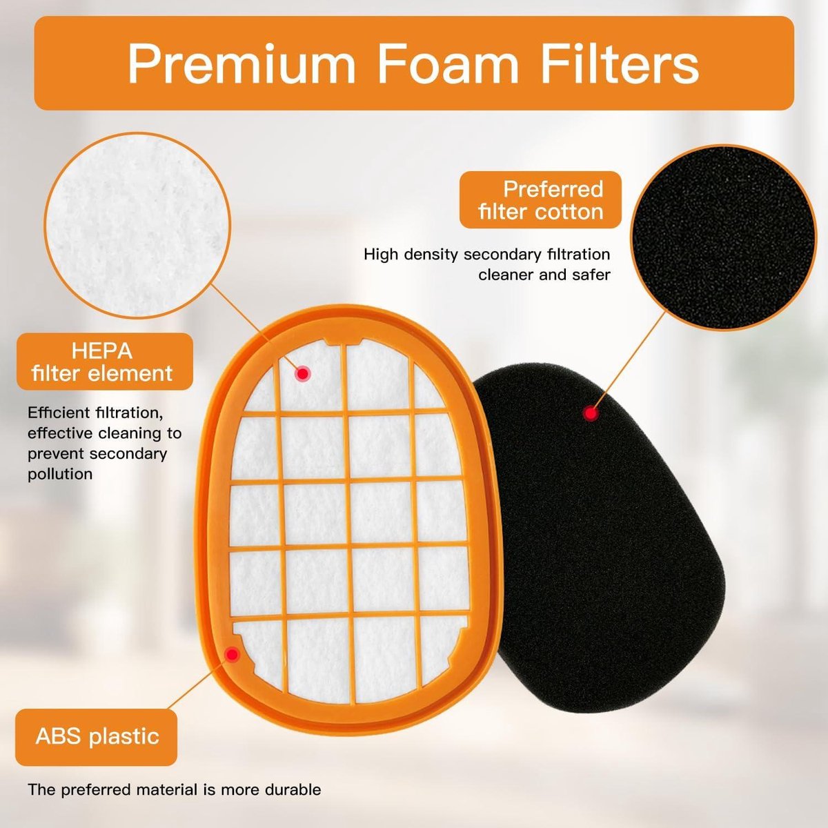 Mapille 6 Stück Filter für Philips speedpro max ersatzteile