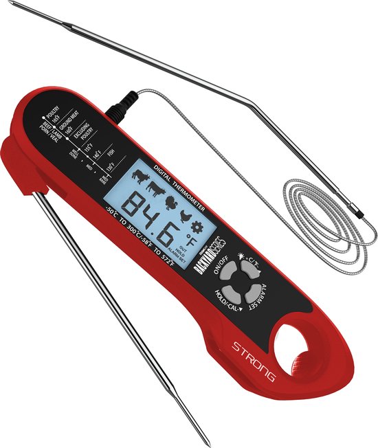 Backyard Series Vleesthermometer - Rood