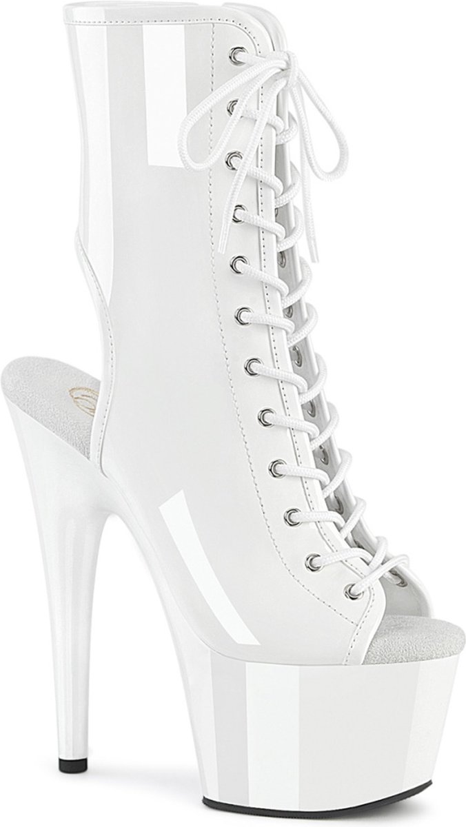 Pleaser - ADORE-1016 Plateau Laarzen - US 9 - 39 Shoes - Wit