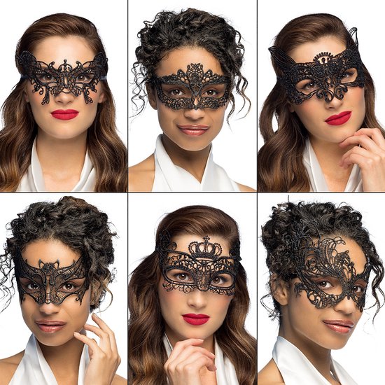Sexy zwart kanten masker voor vrouwen