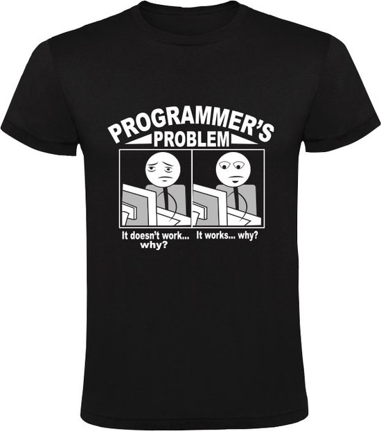 Programmer's Problem Heren T-shirt - programeren - ICT - computer - techniek - technologie
