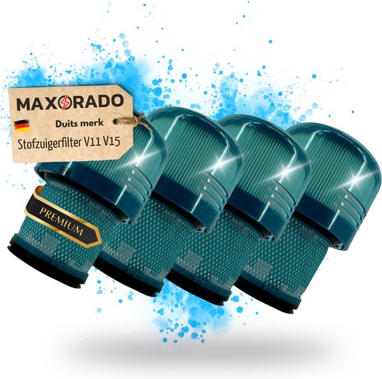 Maxorado 8 stuks HEPA stofzuigerfilters geschikt voor Dyson V11, V15, SV14, SV17, SV22, Absolute, Animal, Extra, Pro, Detect, Torque Drive - Filter