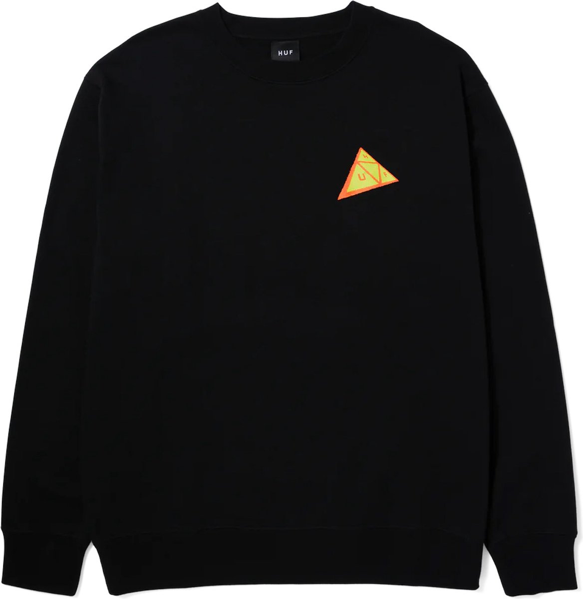 HUF Skewed TT Crewneck Casual Sweater Heren S Zwart