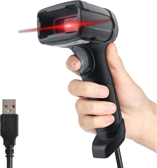 DD Qr Code Scanner - Barcode Draadloos - voor 1D 2D QR Codes - 16x7x6cm - Zwart