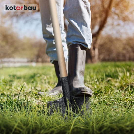 Robuuste spade 290 x 190 mm - tuinspade met stalen schep voor planten - 38 mm steeldiameter van Ribimex — afbeelding 4