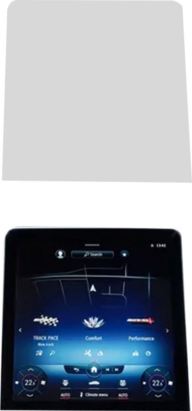 Protection d'écran - Film de protection d'écran pour Mercedes Classe C W206 - Mat Anti-empreintes digitales - Auto-cicatrisant - Découpe de précision - Fabriqué aux Nederland