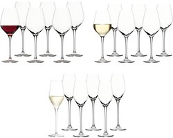 Wein- und Sektgläser Exquisit Royal Set van 18