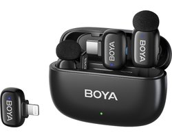 Boya Mini-12 2.4 GHz Ultra Mini Wireless Microphone Black (2TX+2RX)