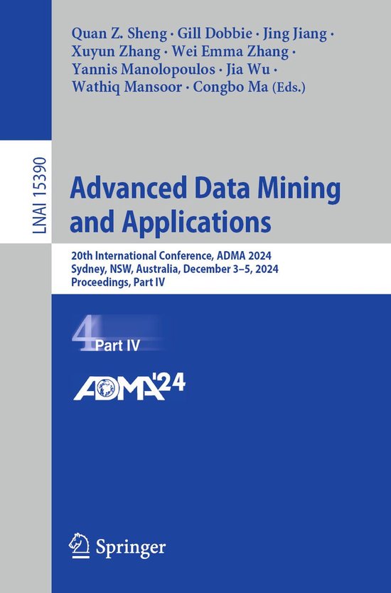 Springer Nature Proceedings Computer Science 4 - Advanced Da ... - cover