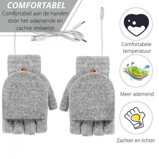 Elektrische verwarmde handschoenen - Uniseks | Touchscreen-compatibel