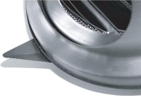 Grille sphérique Weha avec lames - acier inoxydable - Ø125 mm