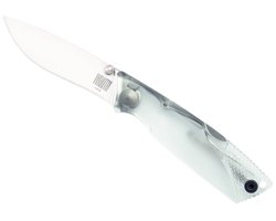 Ontario Zakmes Knife Wraith Folder - Ice Series Clear