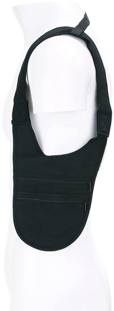 Schouderholster portemonnee zwart