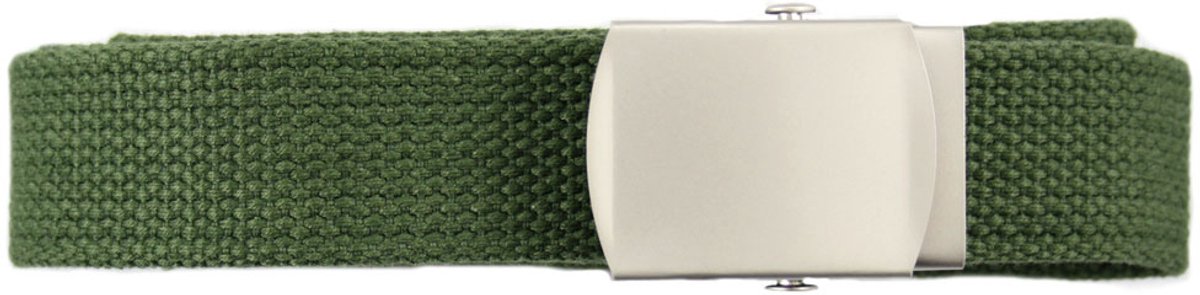 Fostex Garments - Web belt with chrome buckle (kleur: Groen / maat: NVT)