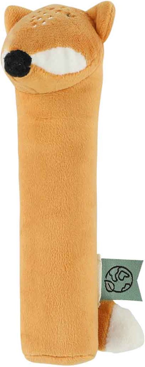 Trixie baby knijprammelaar mr. fox - 3m+ - met leuk piepgeluidje - ideaal als kraamcadeau