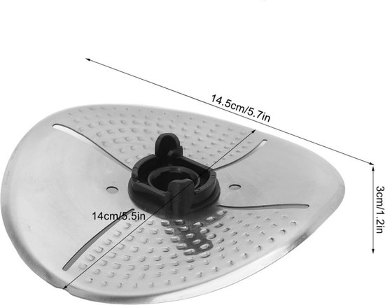 Allecto Plus - Kookmachine messenafdekking van roestvrij staal voor Vorwerk Thermomix TM5 TM6 TM31 - Bescherming - Keuken accessoire van Merkloos — afbeelding 4