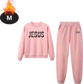 Bovista Combinaison de jogging - Combinaison maison - Adultes - Survêtement - Confortable - Pantalon de survêtement - Survêtement - Femme - Hiver - Rose - M