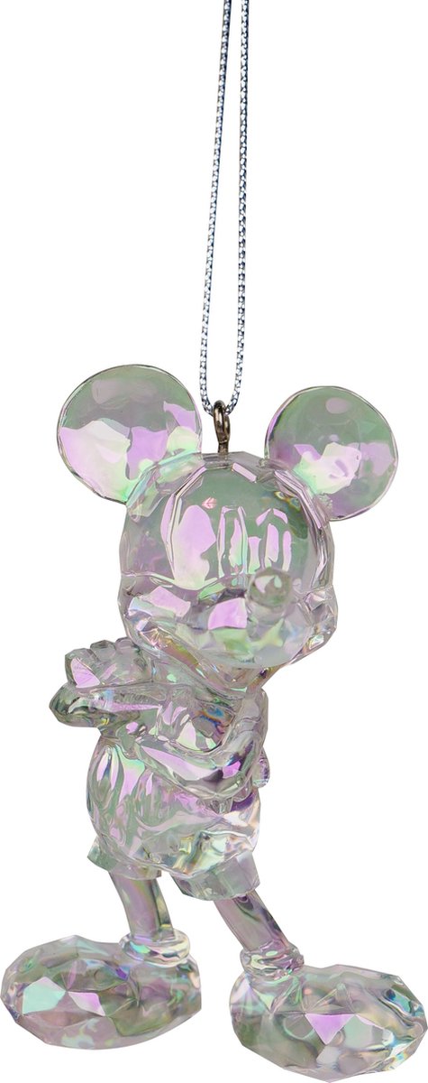 Ornament acryl mickey l8cm transparant
