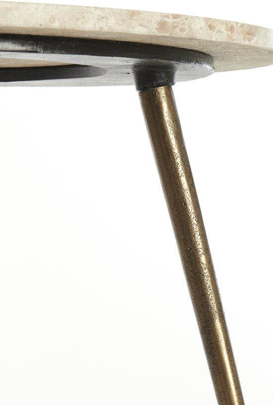 Light & Living - Table d'appoint ZECA - Ø59x41cm - Grijs