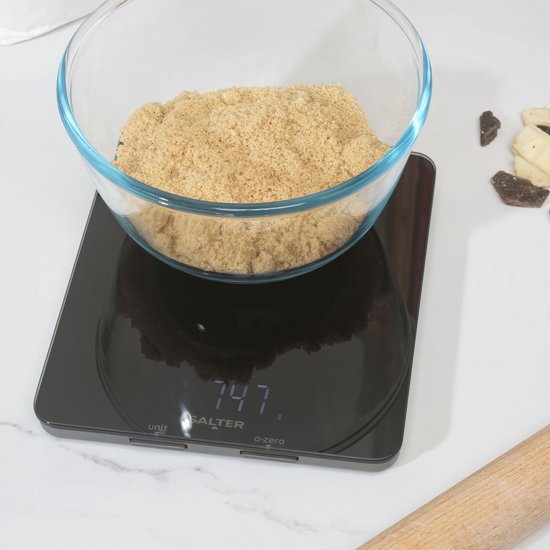 Duronic KS100 PK keukenweegschaal | tot 1 g nauwkeurig fijnbalans | Digitale weegschaal 5 kg afneembare kom 1,2 L | Huishoudweegschaal met tarrafunctie tarra | Digitale weegschaal met hold-functie
