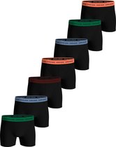 Bol.com Björn Borg Cotton Stretch Boxershort Vaderdag Cadeau - Zwart/Multicolour - 7 stuks - Heren onderbroeken - Boxer - Maat M aanbieding