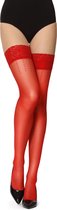 Merry Style Dames Hold-Up Kousen - 20 Denier - Licht glanzend - Elastisch - Polyamide - MS-GI-1109 - Rood - M-L