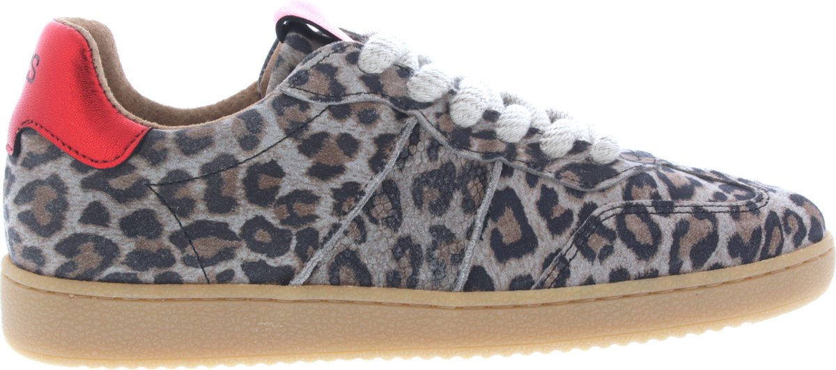 Dames Sneakers Dwrs Poona Leopard /red Beige - Maat 36