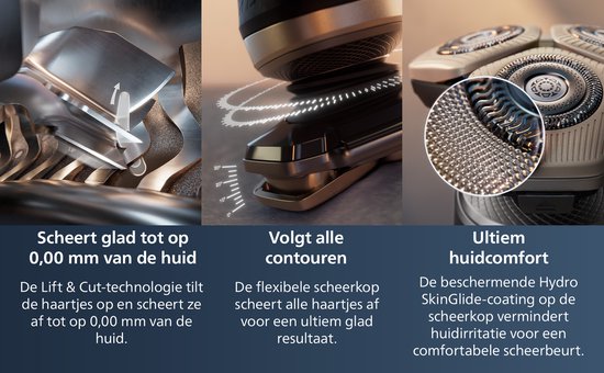 Philips Shaver S9000 Prestige Series SP9883/35 - Elektrisch scheerapparaat - Met uitklapbare trimmer - Neustrimmer opzetstuk - mannen