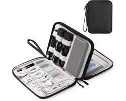 YONO Kabel Organiser Tas - Kabeltas - Organizer Etui - Opbergtas voor Kabels en Accessoires - Zwart