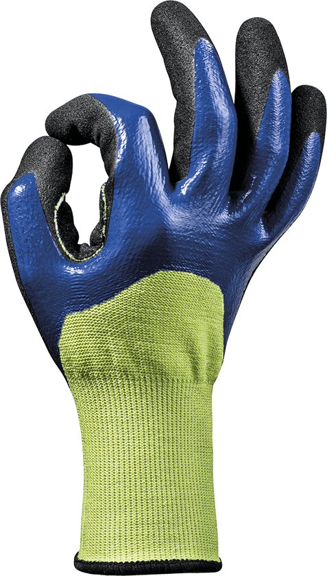 Handschoen Showa 381 grip nitril XL grijs - GK