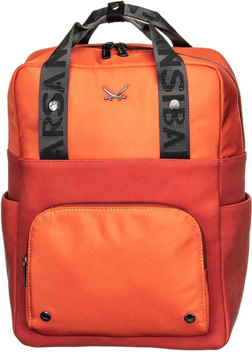 Sansibar Vrije tijd rugzak Rugzak met laptopvak Backpack Orange Oranje