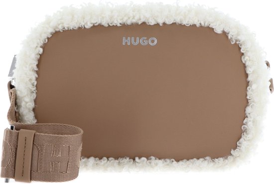 HUGO Sac à épaule bandoulière Bel SM Crossbody FFUR Beige Marron clair