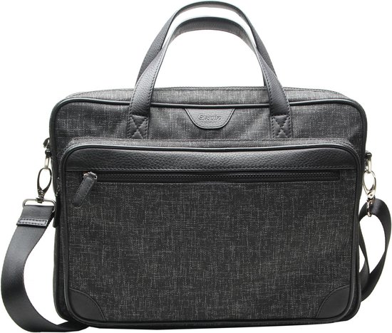 Esquire Sac de bureau Sac d'ordinateur portable pour ordinateur portable Recycled Life Business Bag Black Noir