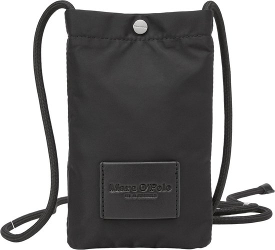 Marc O'Polo Telefoontasje Schoudertas Evyn Cellphone Bag Black Zwart