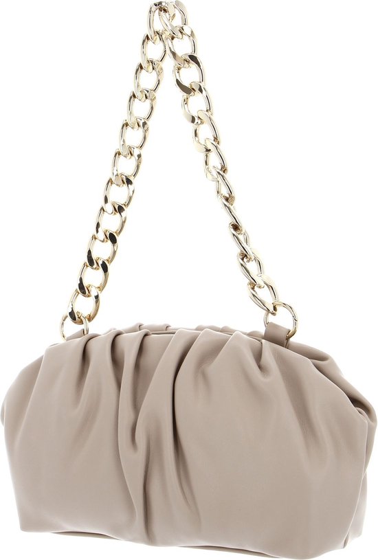 SEIDENFELT MANUFAKTUR Sac à main Sac à épaule bandoulière Eke Clutch Wool / Gold Beige