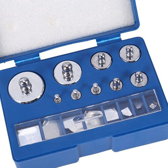 QWORK Slotted Weight Set, 2 Set van 13 Gewichten met Hanger en Case, 250g Per Set