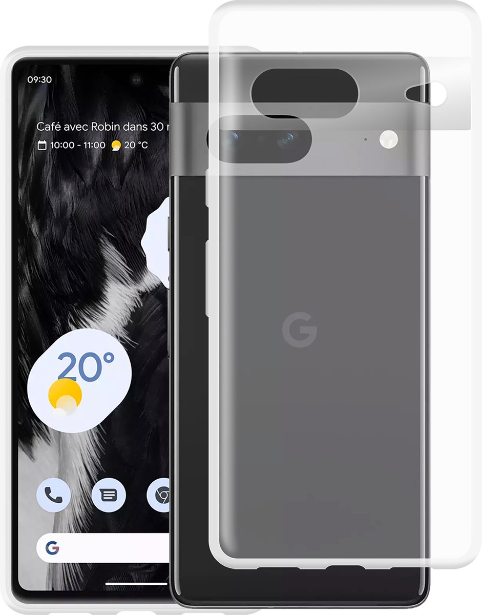 Cazy hoesje geschikt voor Google Pixel 7 Hoesje Siliconen - Flexibele Case - Transparant