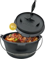 Ocina Dutch Oven – Braadpan Inductie - Gietijzer – 9 Liter – 31 cm