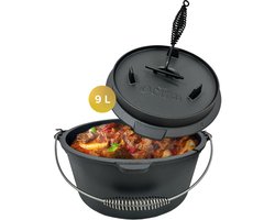 Ocina Dutch Oven – Braadpan Inductie - Gietijzer – 9 Liter – 31 cm