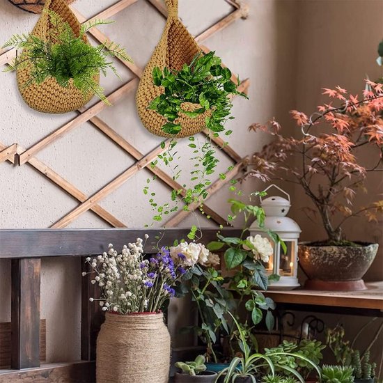 Panier mural Boho fait à la main, décoration murale en jonc de mer, articles de