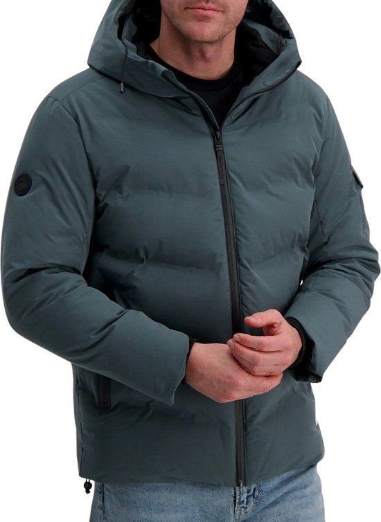 Cars Jeans LOZERN Poly Sea Blue Heren Jas - Maat S